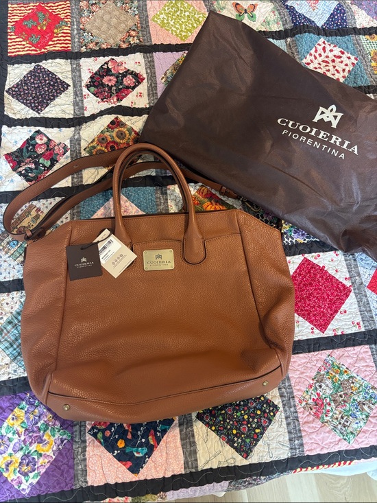 Cuoieria Fiorentina Handbags - CUOIERIA FIORENTINA Leather Tote in caramel leather